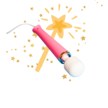 two wands, one sparkly, one hitachi